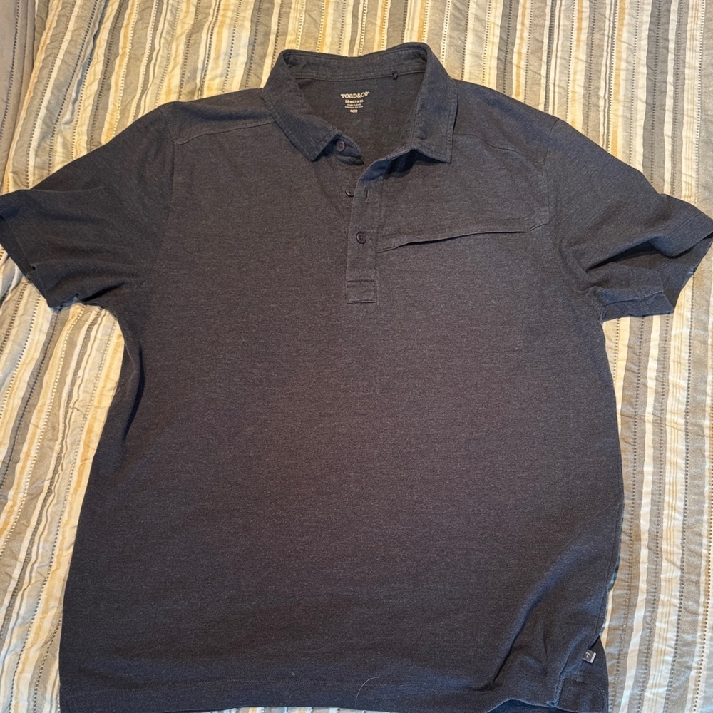Toad&Co Charcoal Polo Shirt